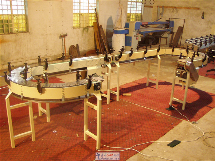 平顶链板转弯线