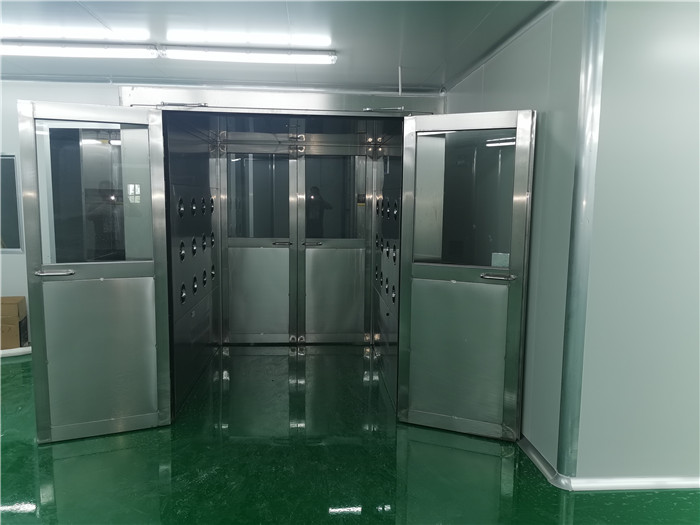 不锈钢双人双吹风淋室
